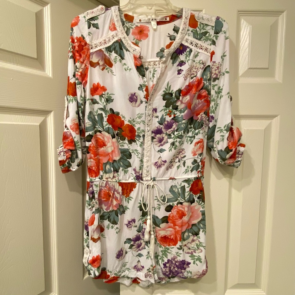 Chelsea & Violet Floral Print Women's Romper